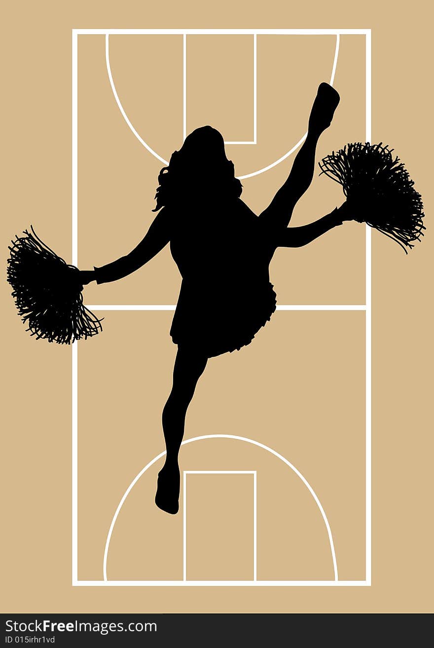 Basketball Cheerleader 5