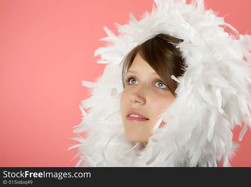 Portrait of the beautiful young girl