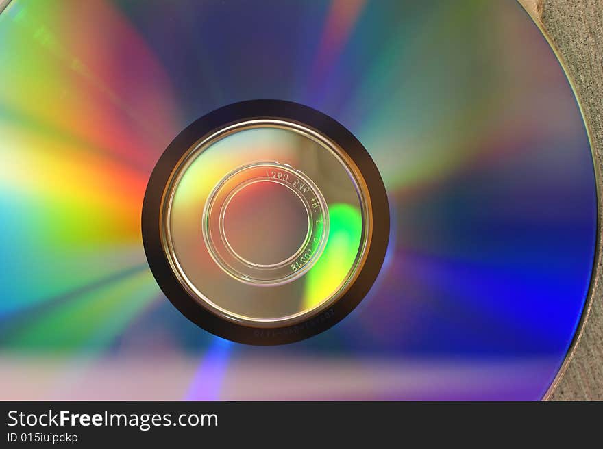 A simple background with disc in detail. A simple background with disc in detail