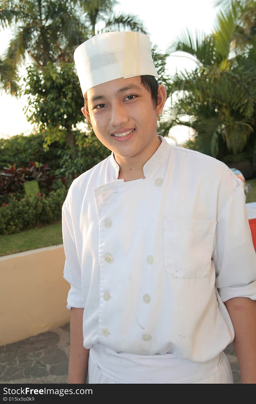 Chef At Buffet