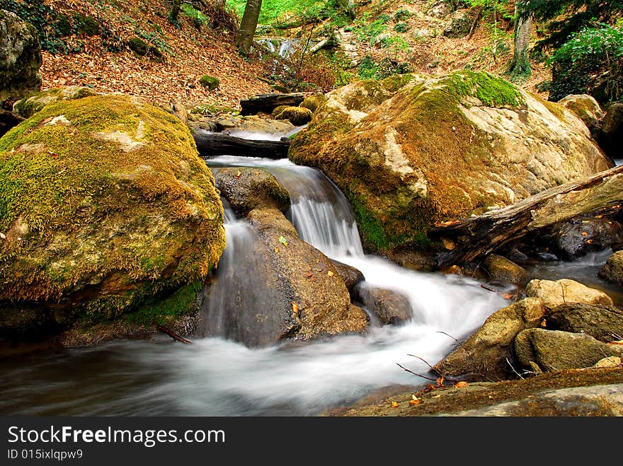 The image of strem in Crimea. The image of strem in Crimea