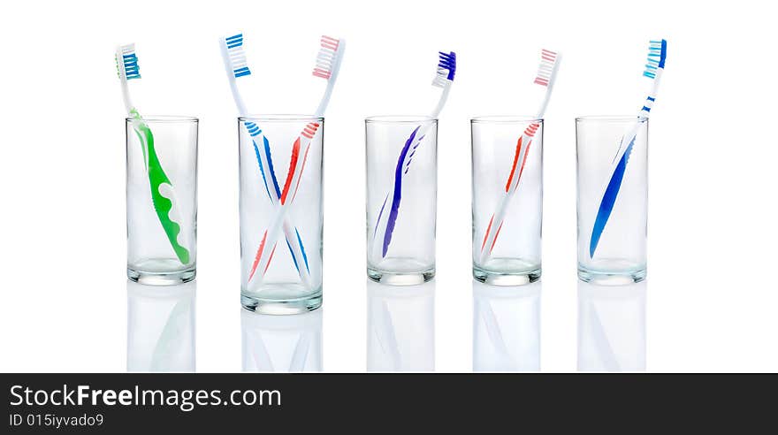 Toothbrushes And Glasses