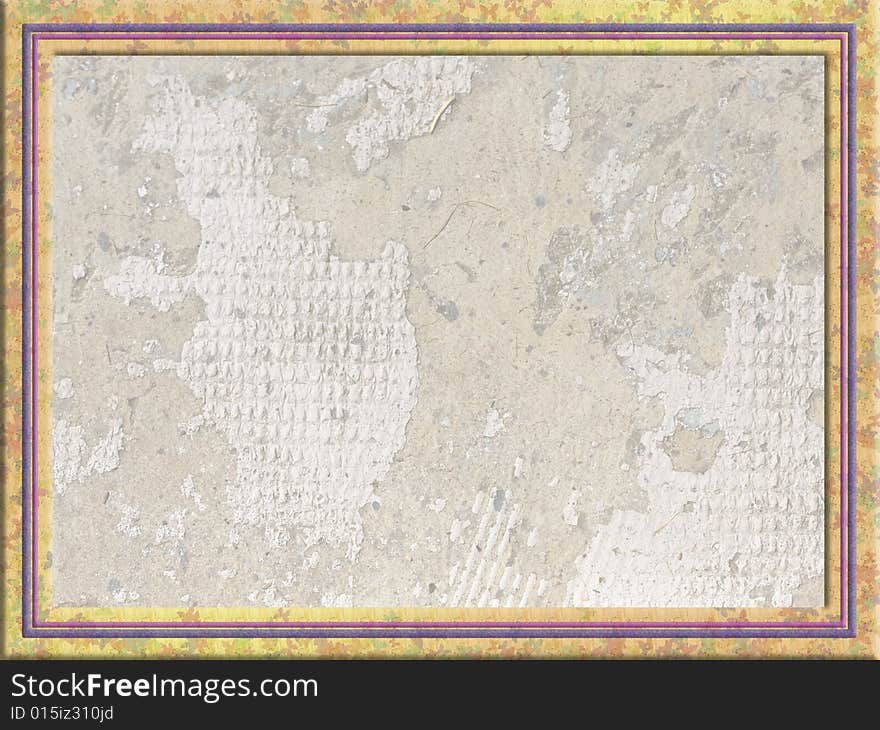 Decorative border with framed textured background. Decorative border with framed textured background.