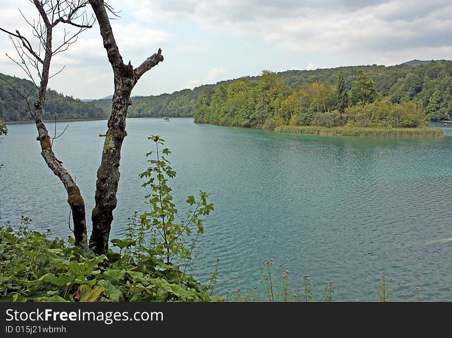 Lake and mountain Plitvich (Croatia). Lake and mountain Plitvich (Croatia)