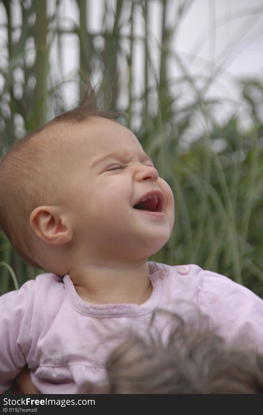 Ecstatic baby