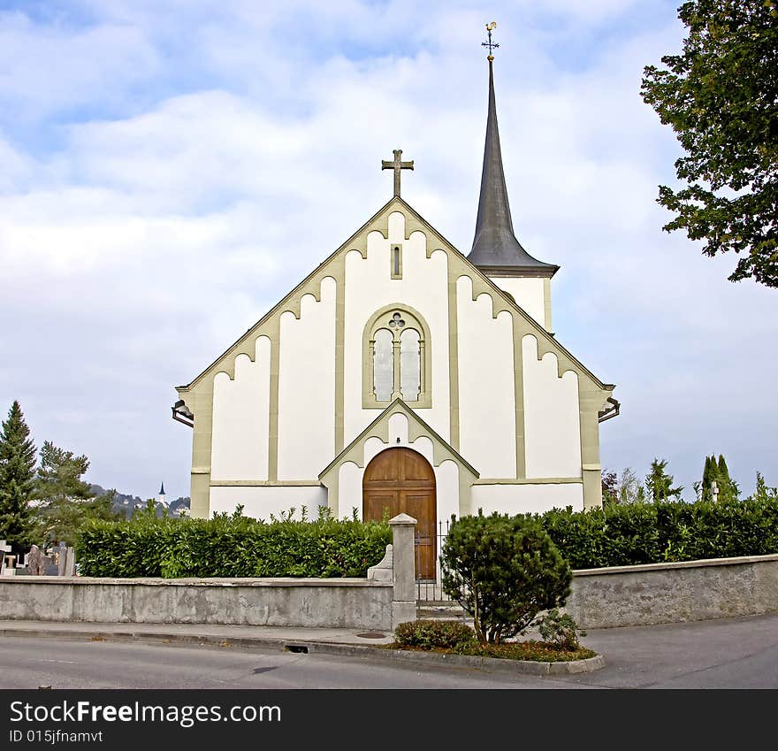 Old Church in Matran. Switzerland. Old Church in Matran. Switzerland