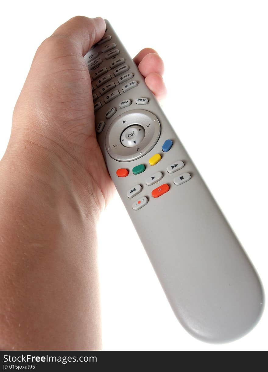 Infrared Remote Control In Hand