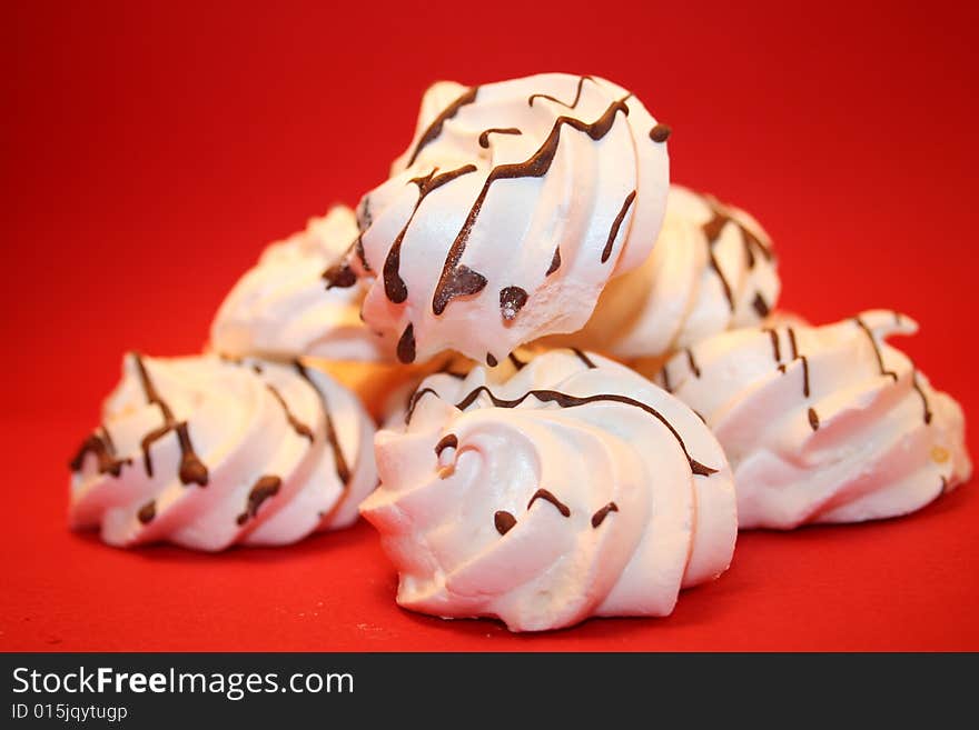 White meringues