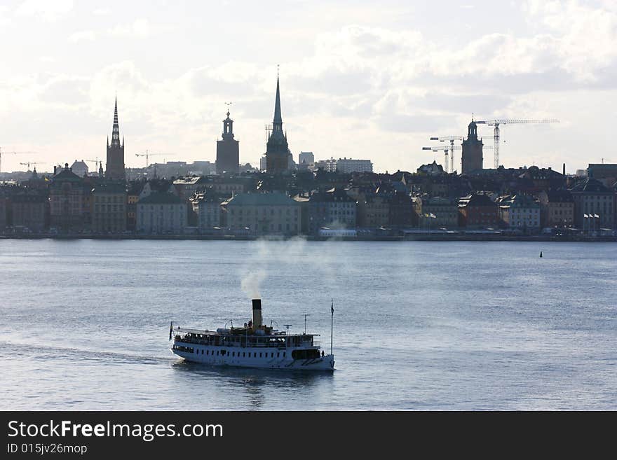 Old european city on the water. Old european city on the water