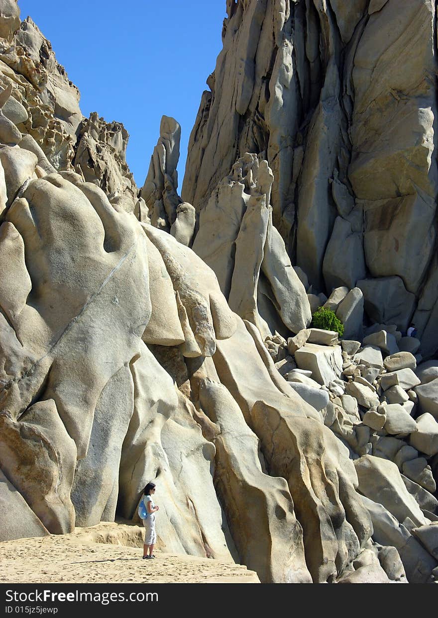 Standing On Lovers  Beach