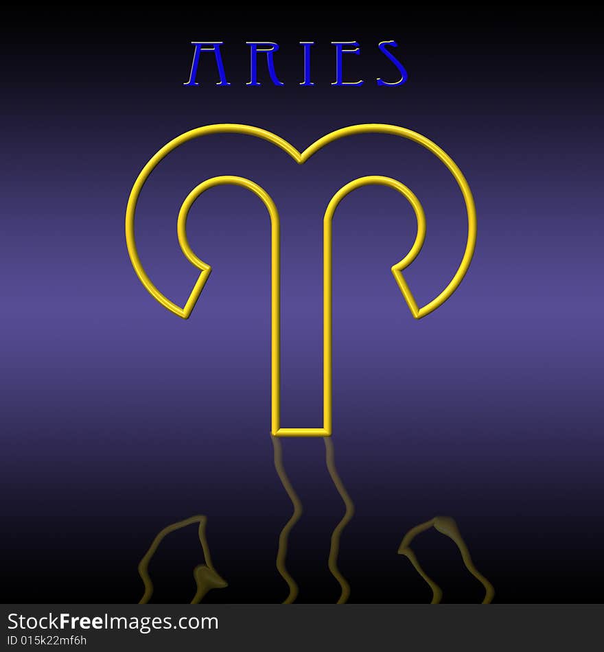 Illustration of aries zodiac sign. Illustration of aries zodiac sign