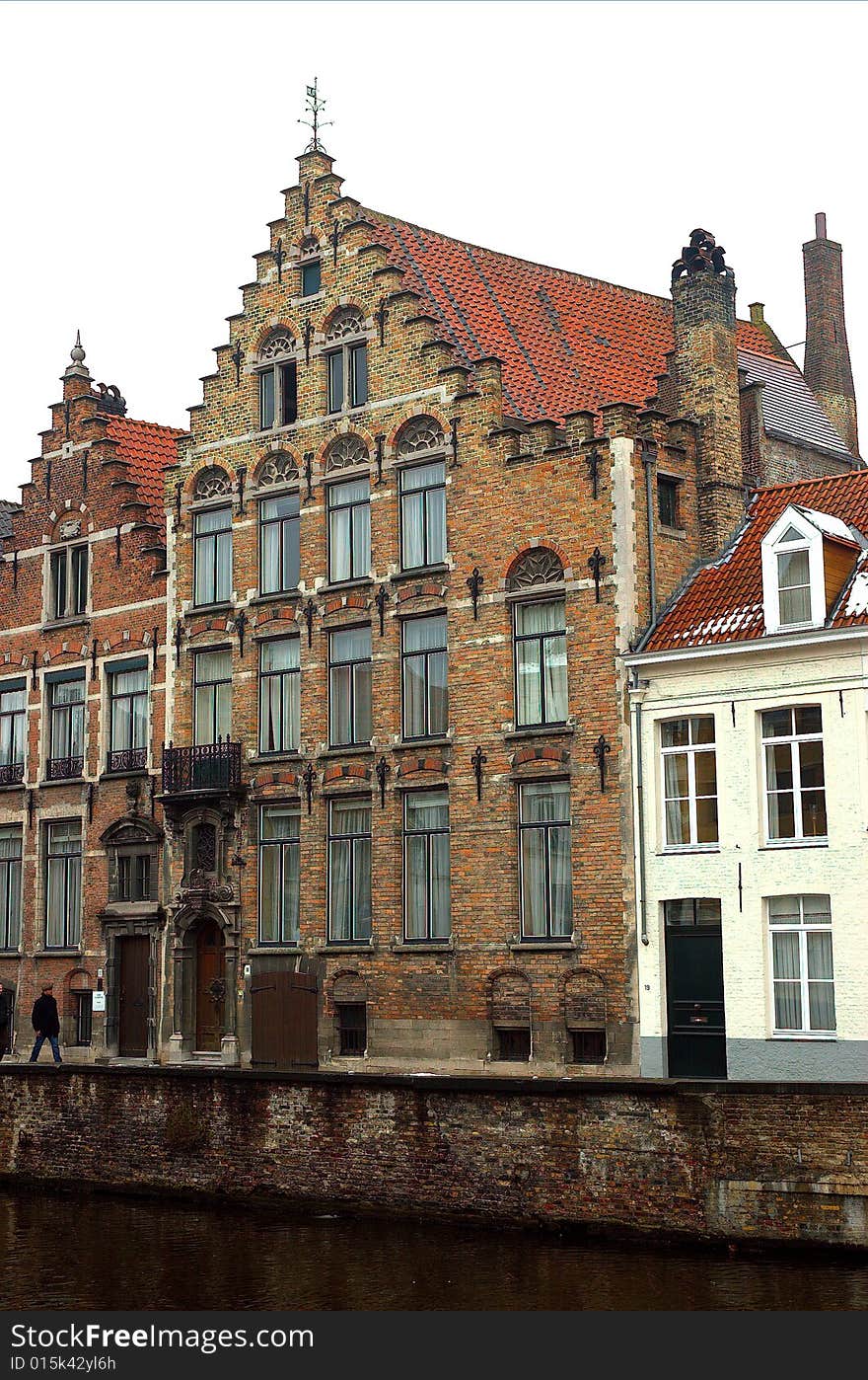 Old building, of the city of Bruges. Old building, of the city of Bruges.