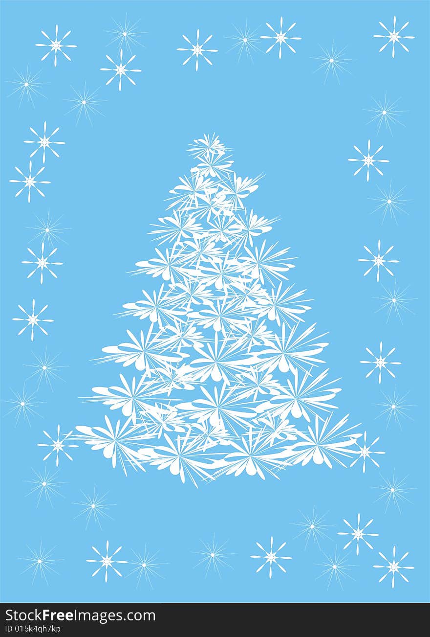 Christmas white tree to like background