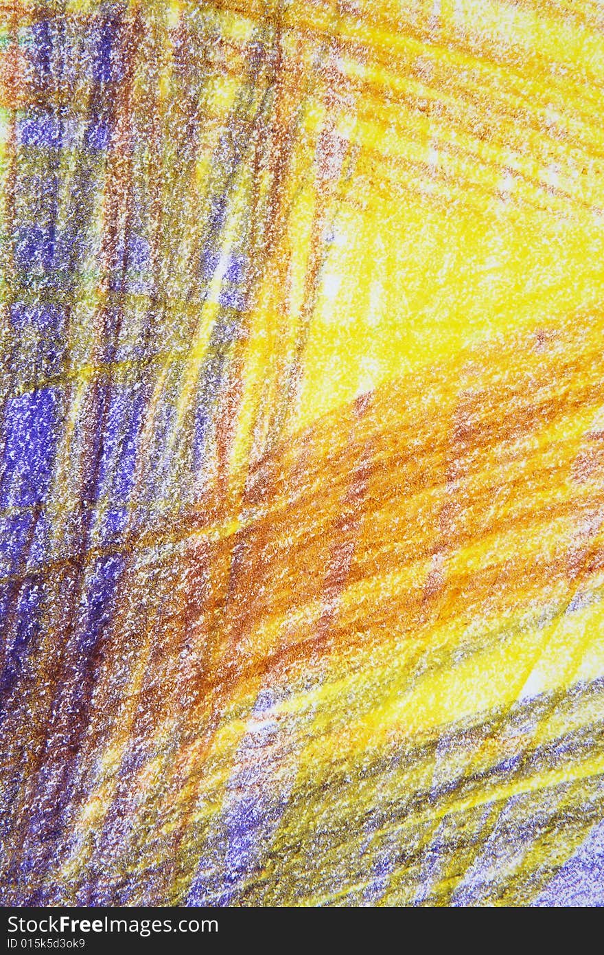 Bright Abstract Crayon Background