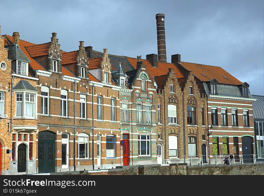 Typical houses of Bruges.