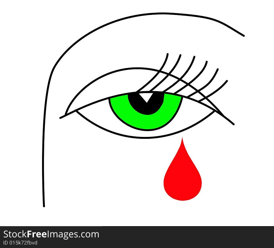 Illustration Of The Green Eye