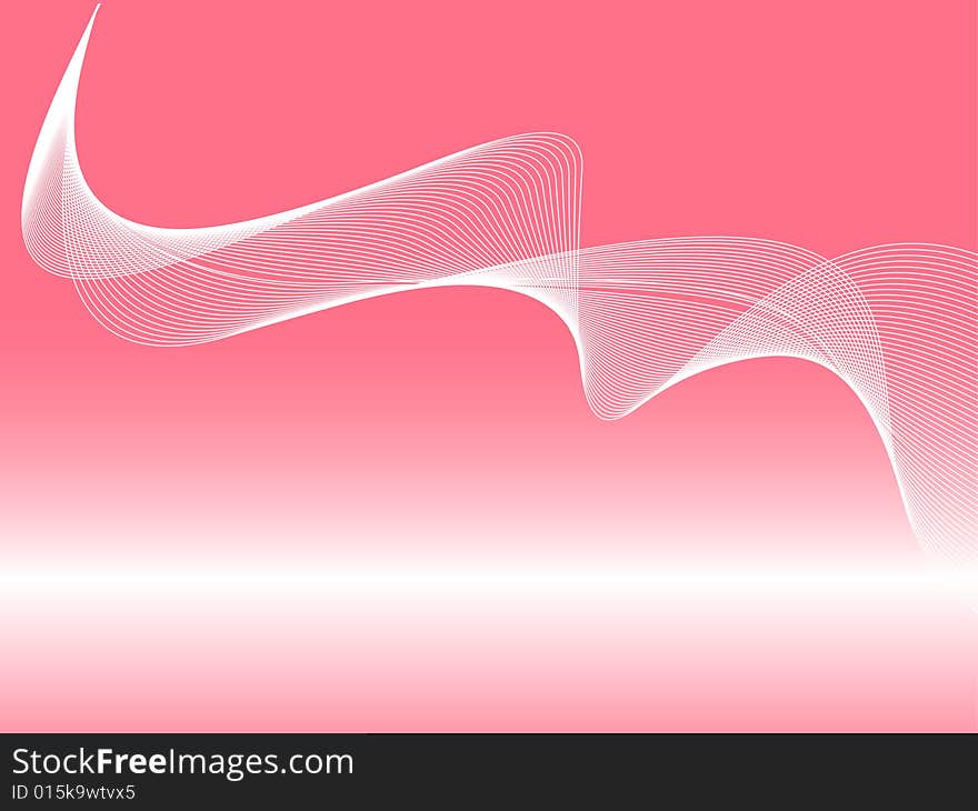 Abstract line background. Red wave. Abstract line background. Red wave