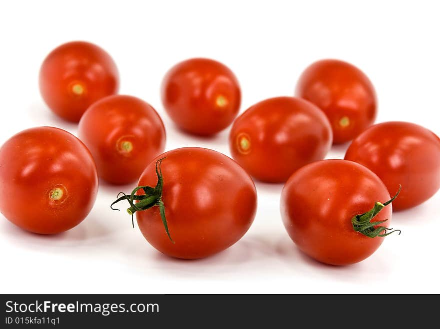 Many tomatoes on the vine