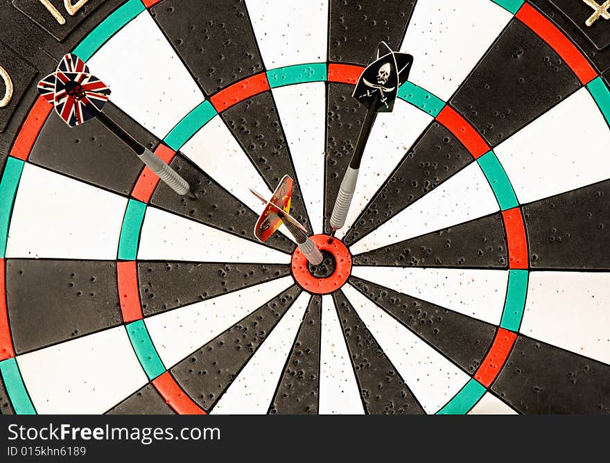 Darts - sports game on a white background