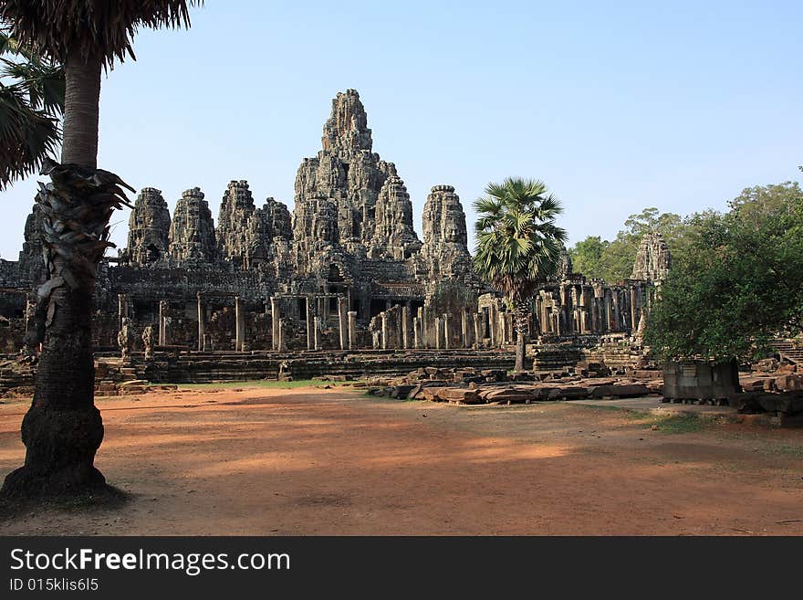 Angkor wat in  cambodia asia