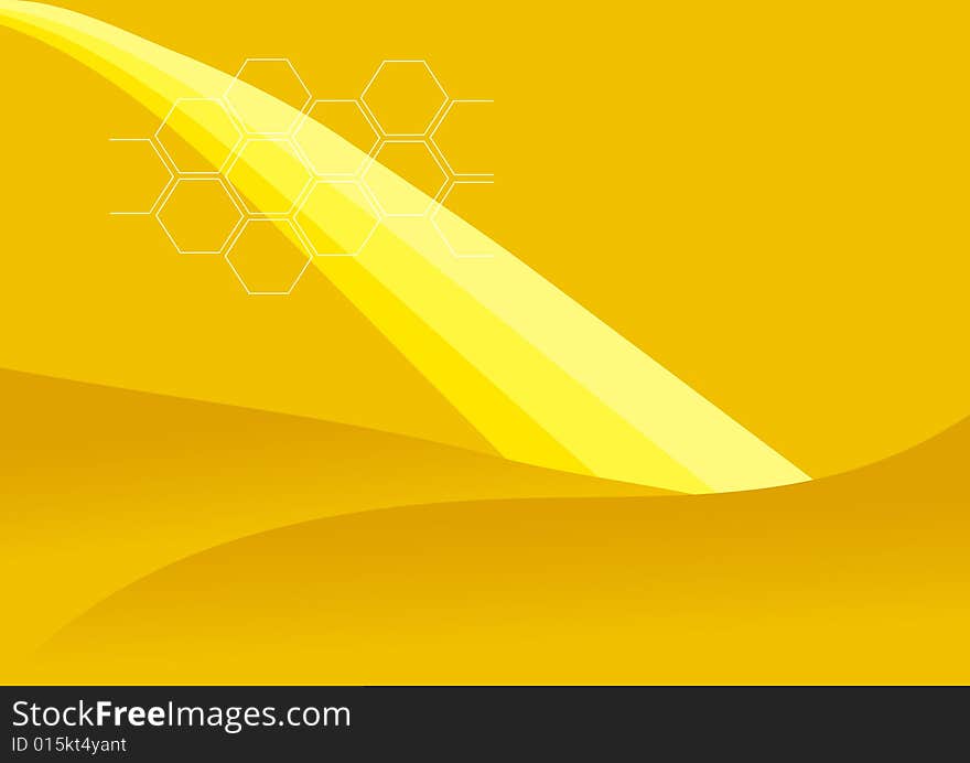 The abstract vector honey background. The abstract vector honey background