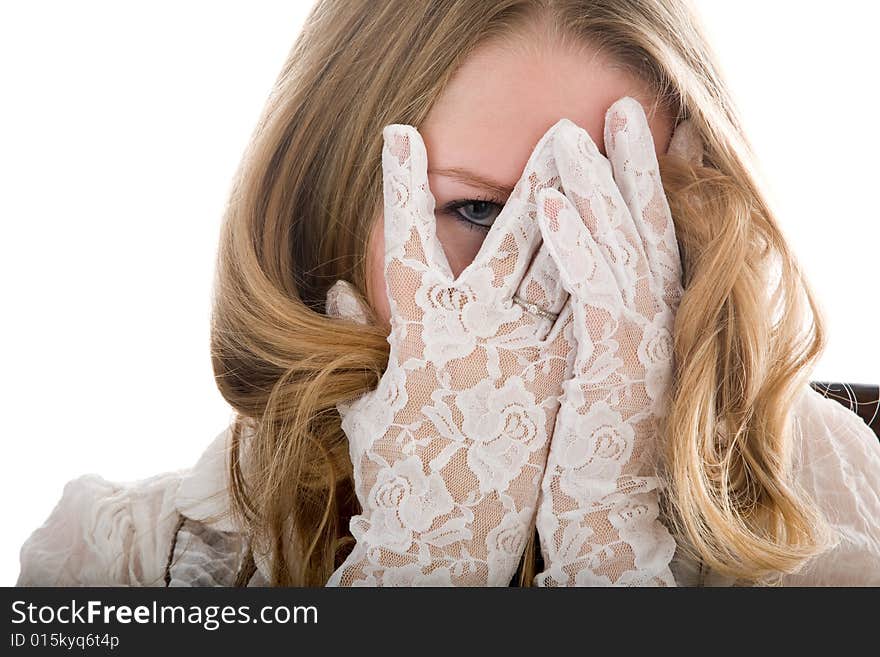 Attractive young woman portrait