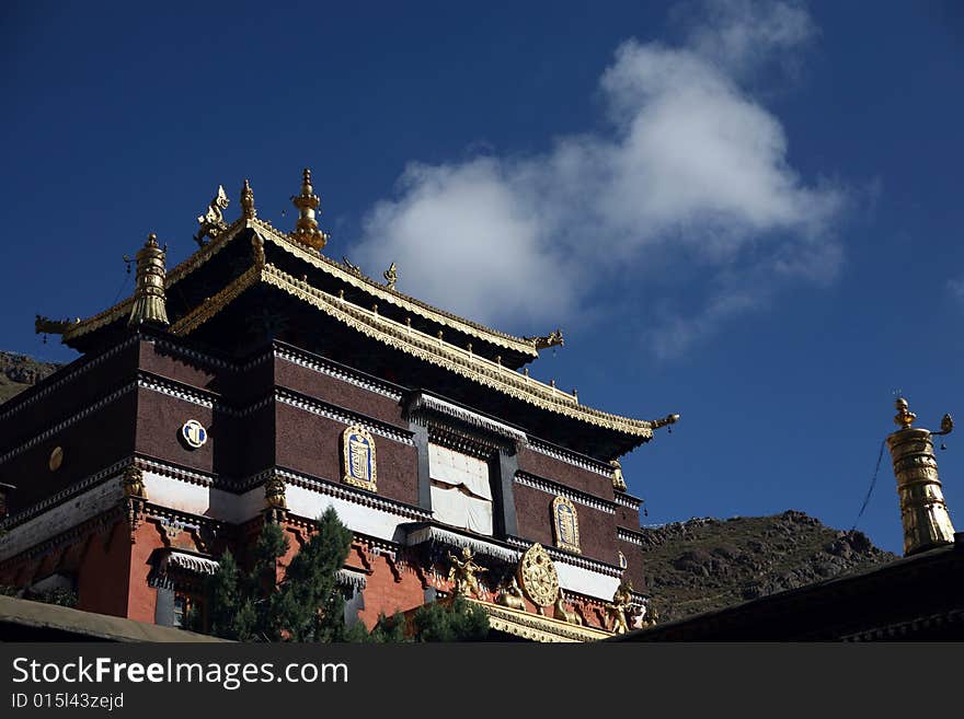 Lama temple in tibet, China.