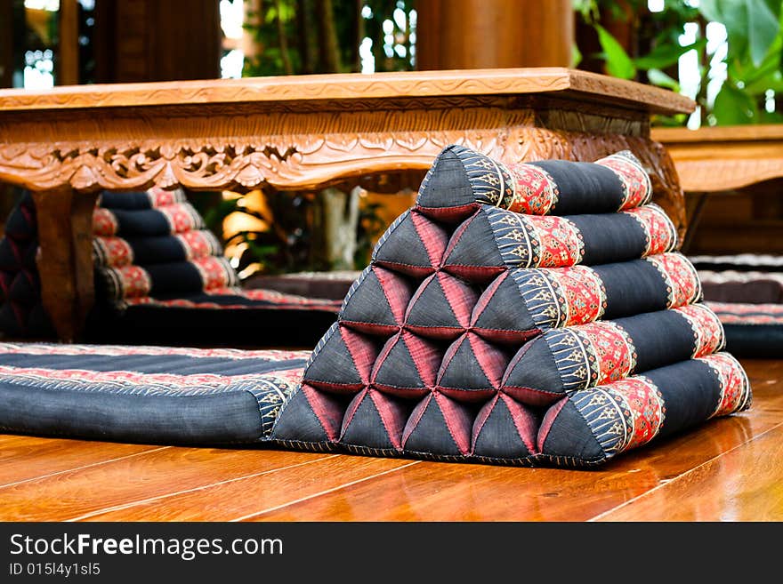 Thai pillows and furniture - travel and tourism. Thai pillows and furniture - travel and tourism.