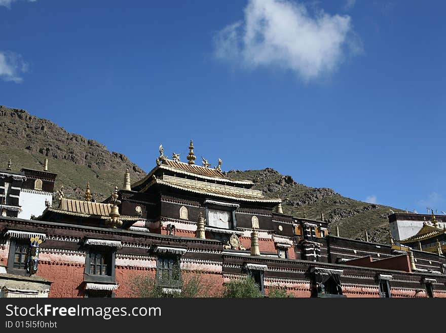 Lama temple in tibet, China.