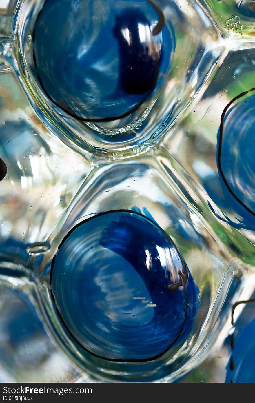 Convex glass like an abstract background