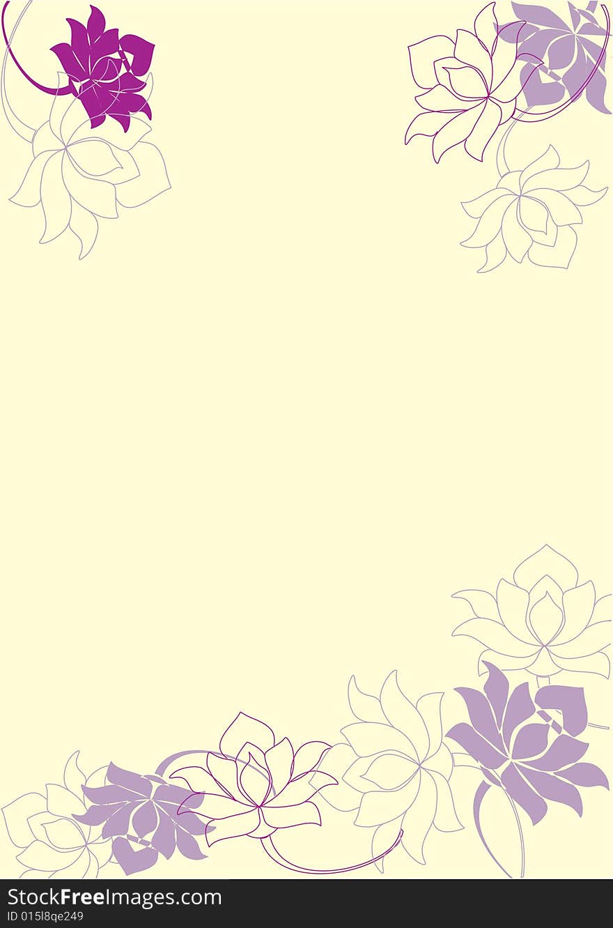 Abstraction of a flower background4. Vector. Abstraction of a flower background4. Vector