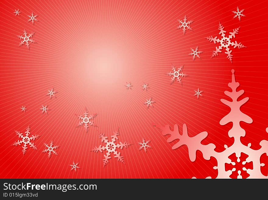 Vector illustration of Snowflake Decoration