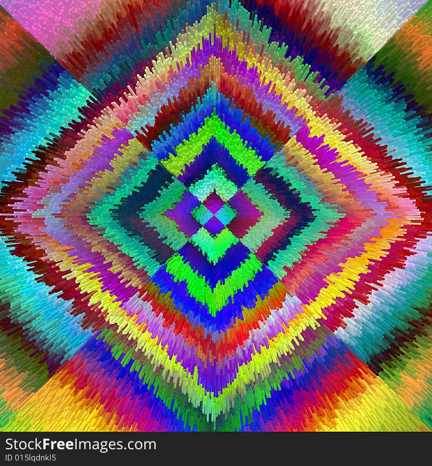 abstract background - section of a colour square on diagonals