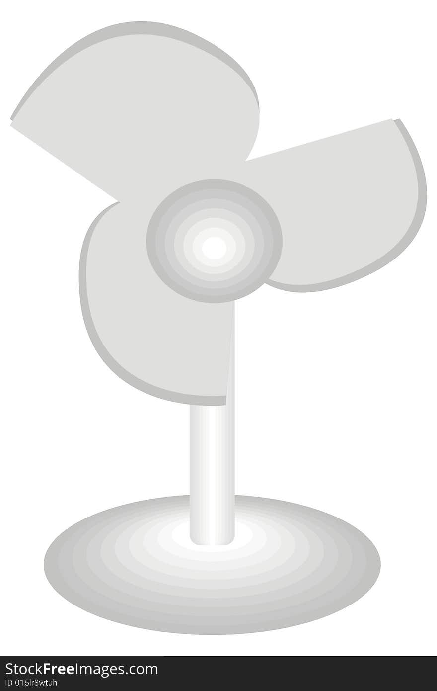 Art illustration of an old-fashioned fan