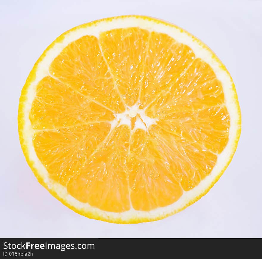 Macro of an Orange Slice