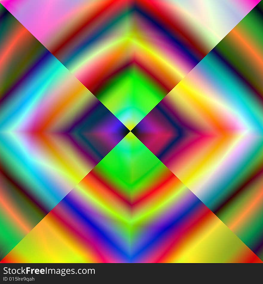 abstract background - section of a colour square on diagonals