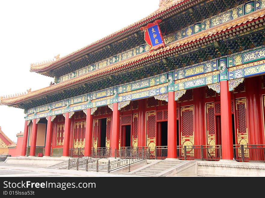 The chinese traditional building in Beijing. The chinese traditional building in Beijing.