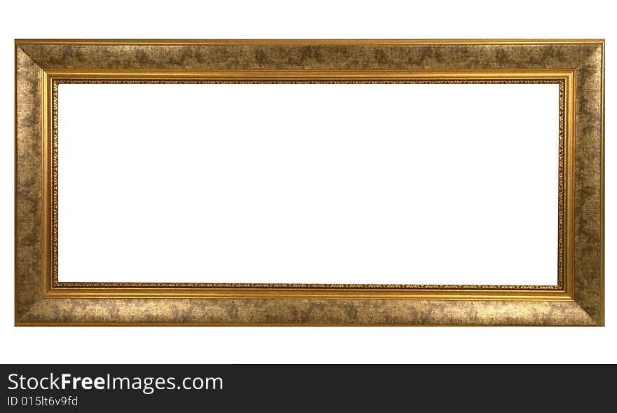 A picture frame on a white