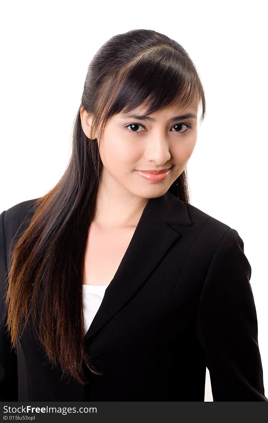 Young beautiful confident asian business woman. Young beautiful confident asian business woman