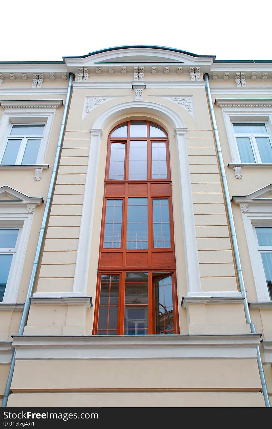 Modern building. old residential house