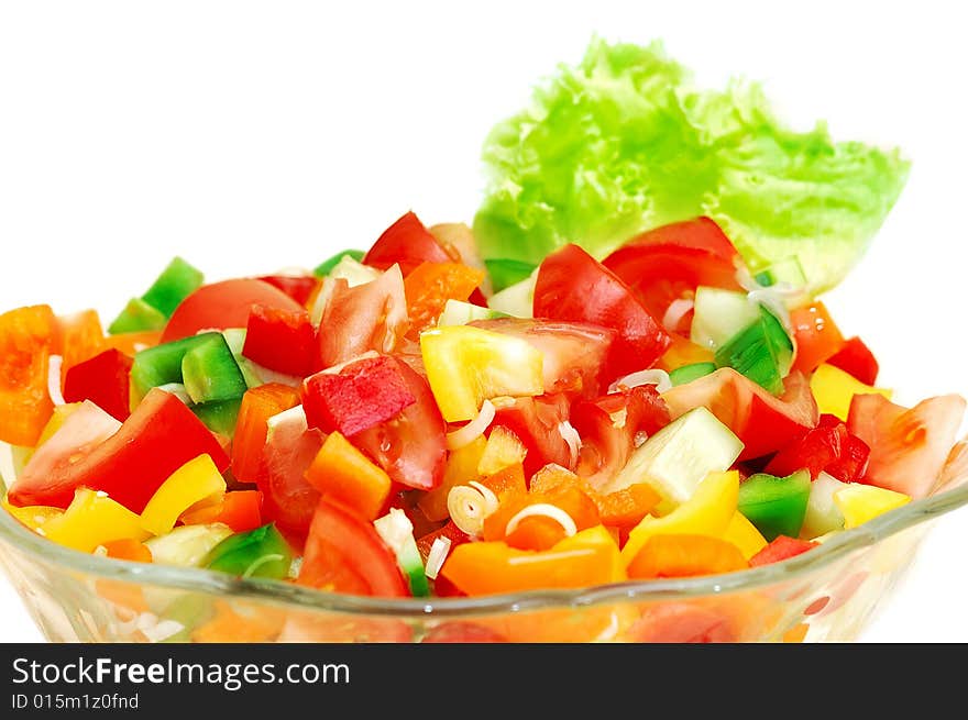 Sweet Salad on white background