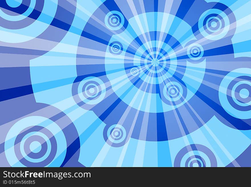 Vector illustration of Abstract Blue