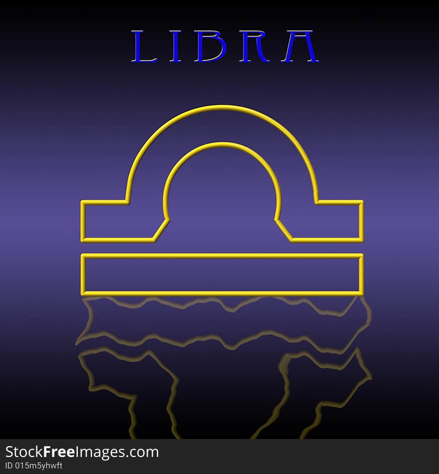 Illustration of libra zodiac sign. Illustration of libra zodiac sign