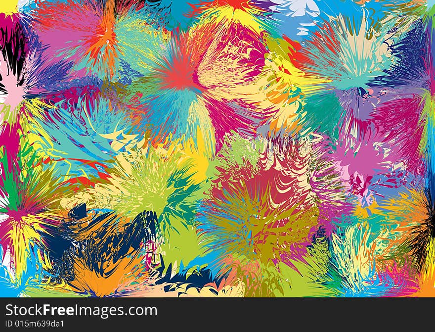 Abstract background. Multicolored vector illustration. Additional format: AI