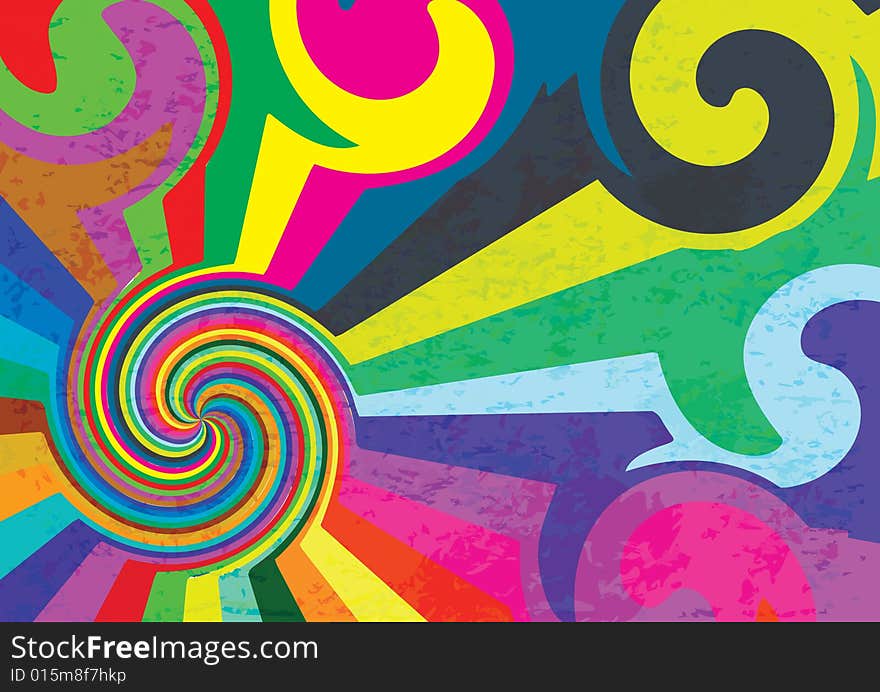 Abstract background. Multicolored vector illustration. Additional format: AI