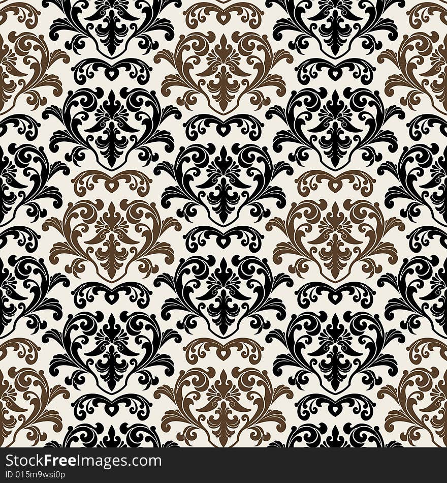 Seamless background from a floral ornament, Fashionable modern wallpaper or textile. Seamless background from a floral ornament, Fashionable modern wallpaper or textile