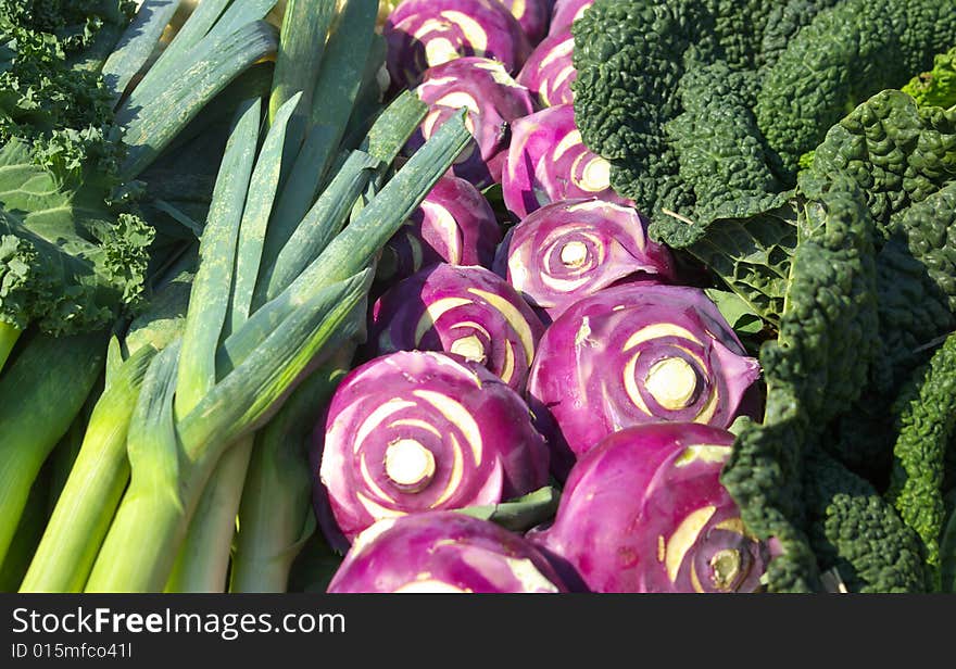 The rich crop of vegetables was collected by peasants this year