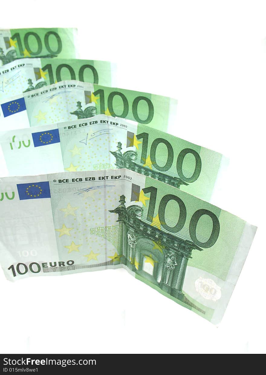 Euro banknotes