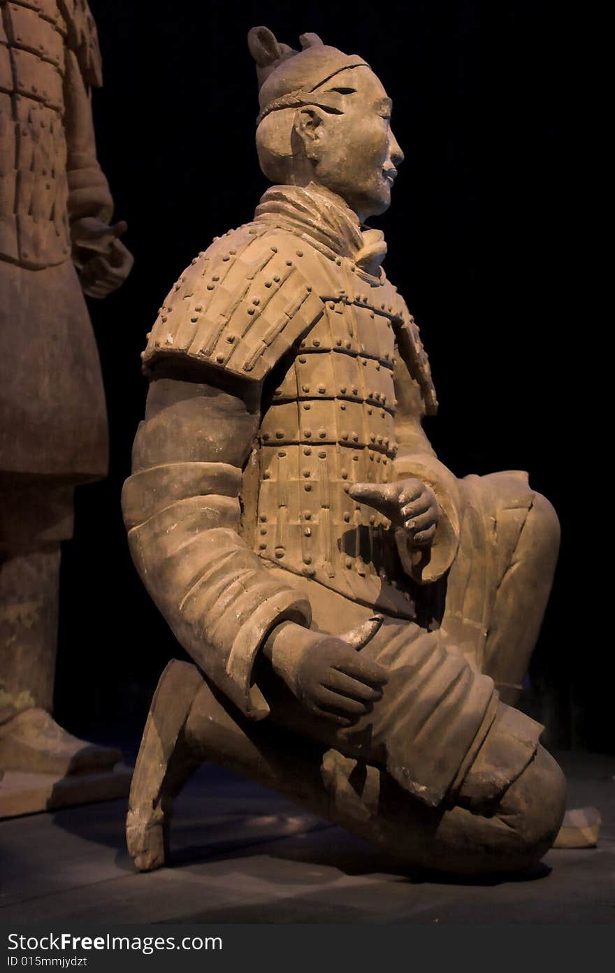 Terra-cotta warrior at the ready.