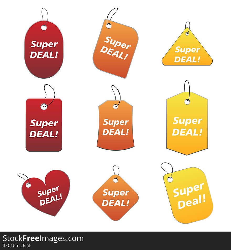 Colored Tags - Super Deal